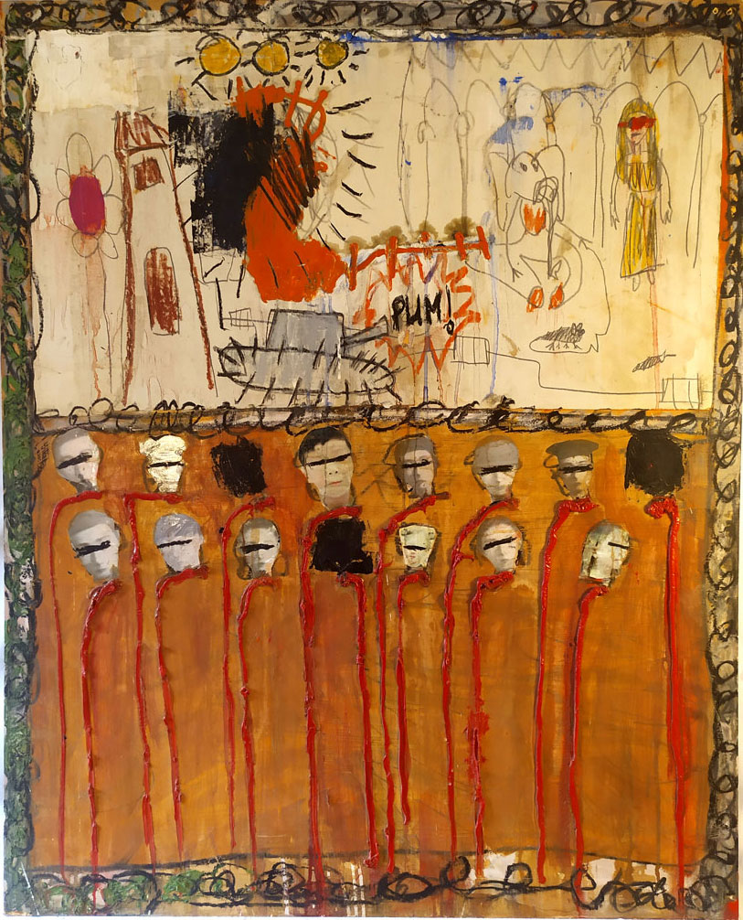 War is peace painting Ana Belén Muñoz Martin